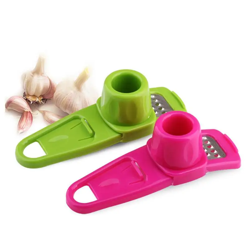 Multifunctional Mini Creative Garlic Paste Grinder Manual Garlic Press Grater Cutter Chopping Peeler Kitchen Accessories Tool