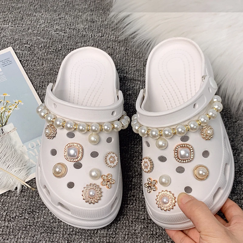Croc Charms Bridal Crocs Pearl Bridal Crocs Jibbitz DIY High-grade