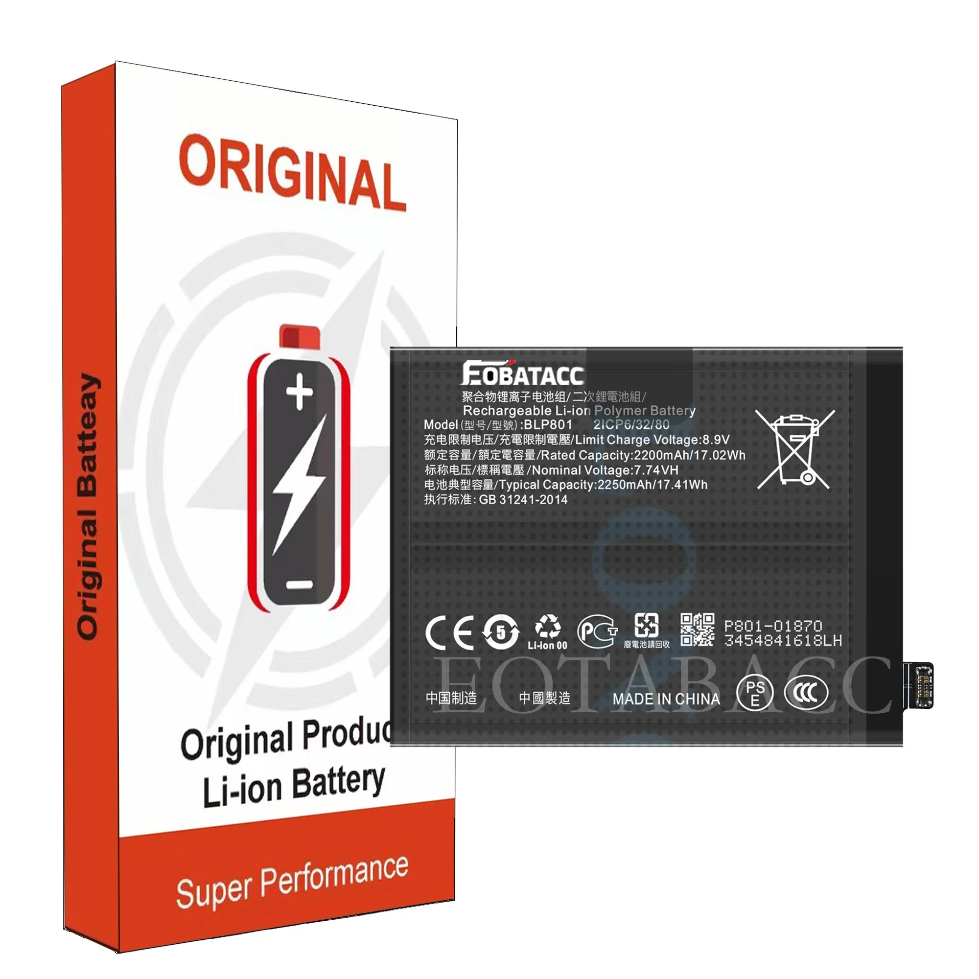 Original Batterie Battery Akku BLP801 pour OnePlus 8T 1031100032