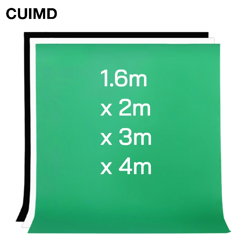 

1.6X2m 3m 4m fotografia Photography studio Green Screen Chroma key Background Backdrop for Studio Photo lighting Non Woven color