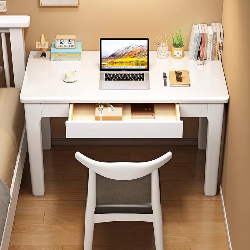 

Minimalist Modern Wooden Computer Desks Student White Simple Computer Tables Bedroom Escritorios De Ordenador Desk Furniture