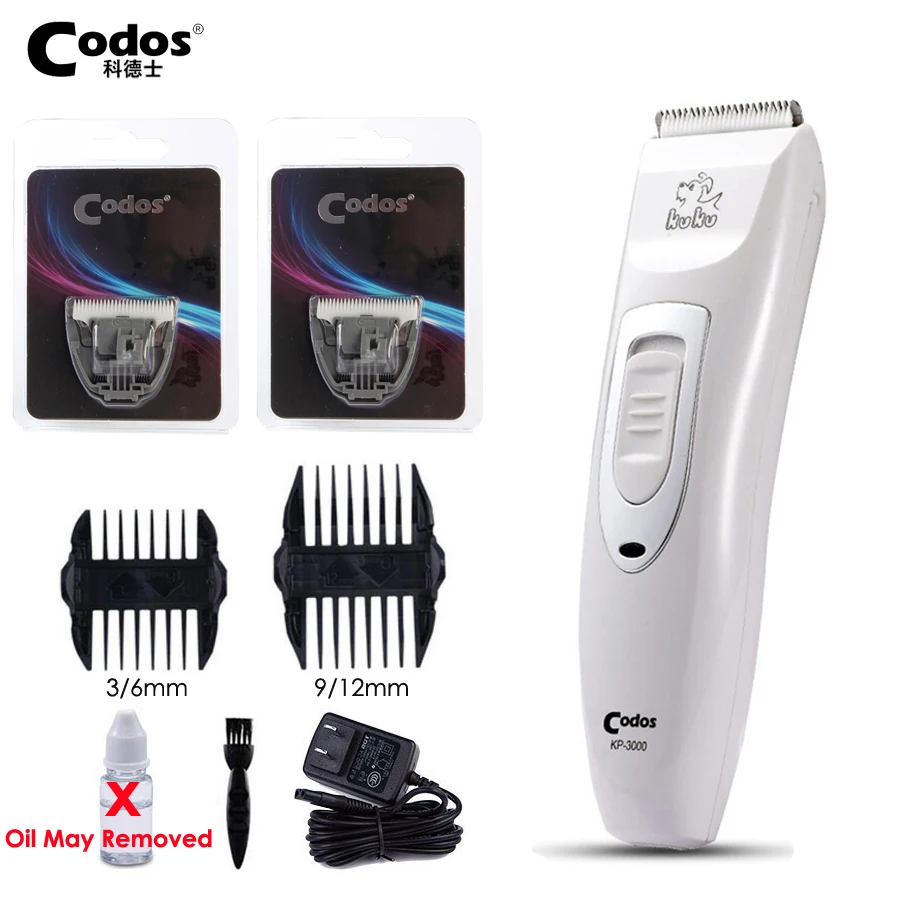 Codos KP3000 Professional Grooming Kit Rechargeable Pet Cat Dog Hair Trimmer Electrical Clipper Shaver Set Haircut Machine