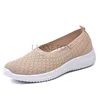 Ladies Summer Comfortable Plus Size Ladies Mesh BreathableSports  Socks Ladies Light Casual Sports Shoes Flat Ladies Loafers 6