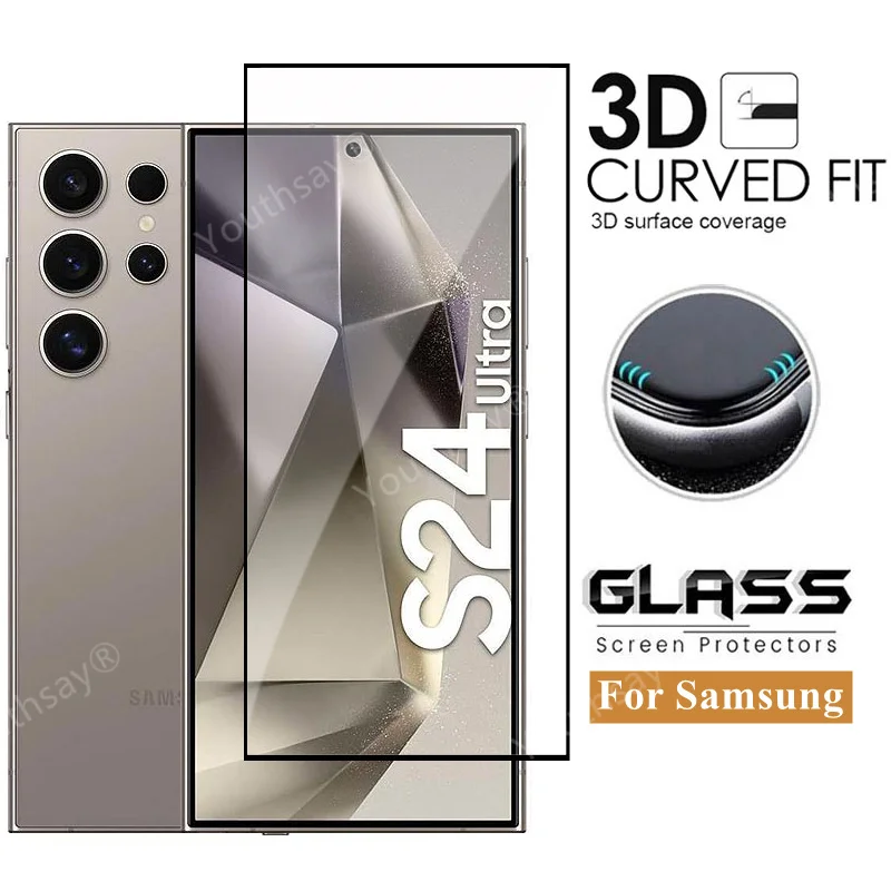Vetro A Copertura Totale Per Samsung Galaxy S24 Vetro Ultra Temperato Samsung S24 Ultra Pellicola Proteggi Schermo Per Samsung S24 Ultra