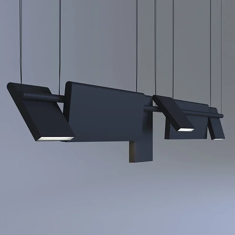 Modern Rotatable Led Chandelier Lighting Living Dining Room Pendant Lamp Home Decor Bar Office Reception Hanging Light Luminaire
