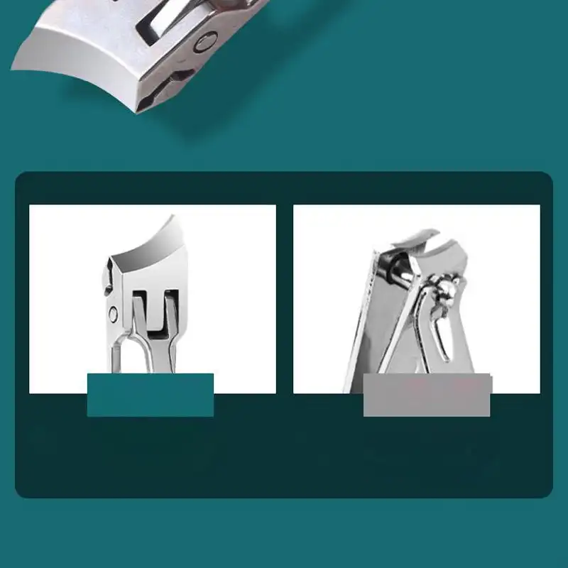 Wide Jaw Opening Anti-Splash Slanted Nail Clipper Oblique Blade Ingrown Toenail Clipper Hard Nails Pet Pedicure Manicure Tools