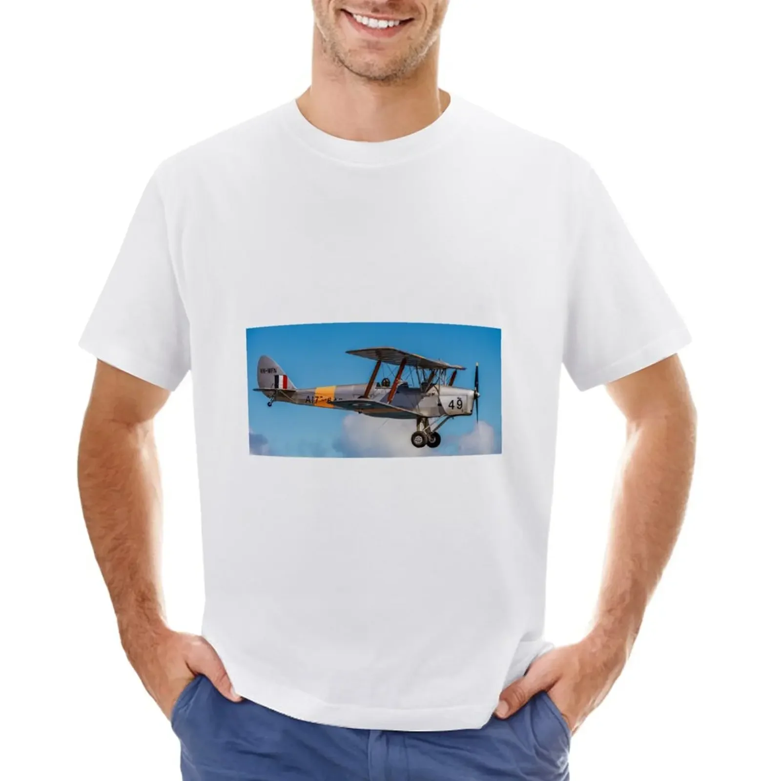 

Футболка мужская оверсайз с изображением серебристого тигра и моли, Винтажная футболка с коротким рукавом, белая