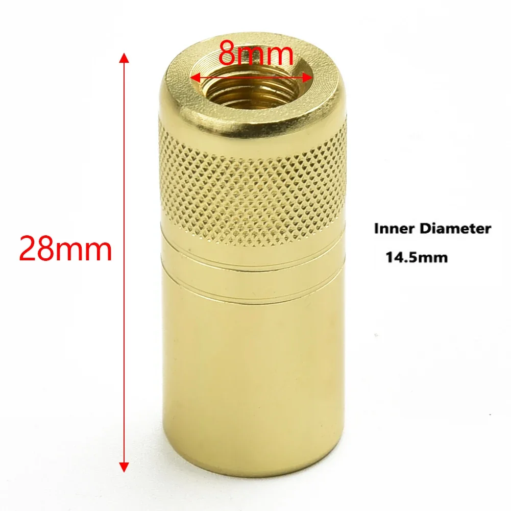 Für Kescher Gold Refit Teile 10 ~ 15mm bis m8 Fischernetz Stecker Angeln Kescher Gewinde adapter n e w – Detail 3