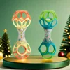 Baby Teether Rattle & Shake Barbell Toy, Ages 3 Months and Up(Random Color） 6