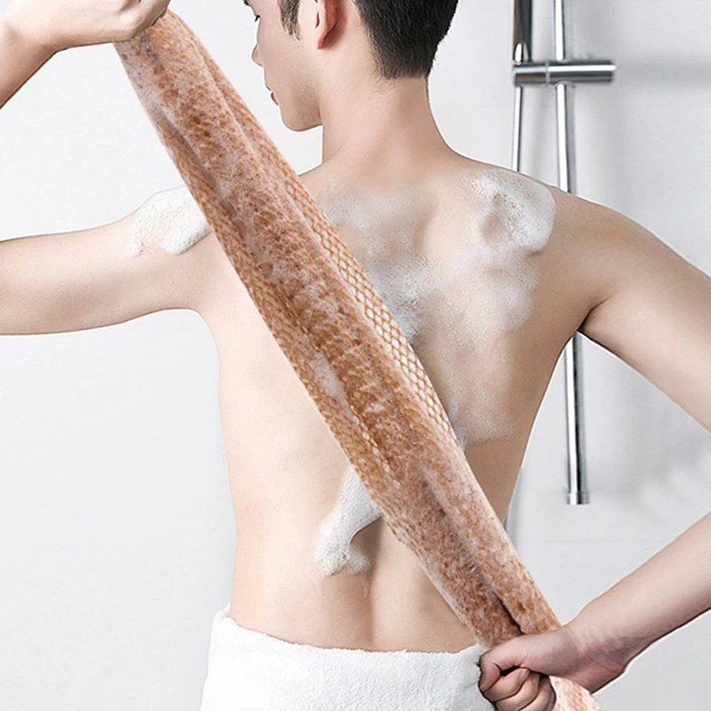 

1 PCS African Net Long Bath Body Exfoliating Long Net Shower Body Scrub Back Scrubber Skin Smoother Beauty Skin Bath Wash