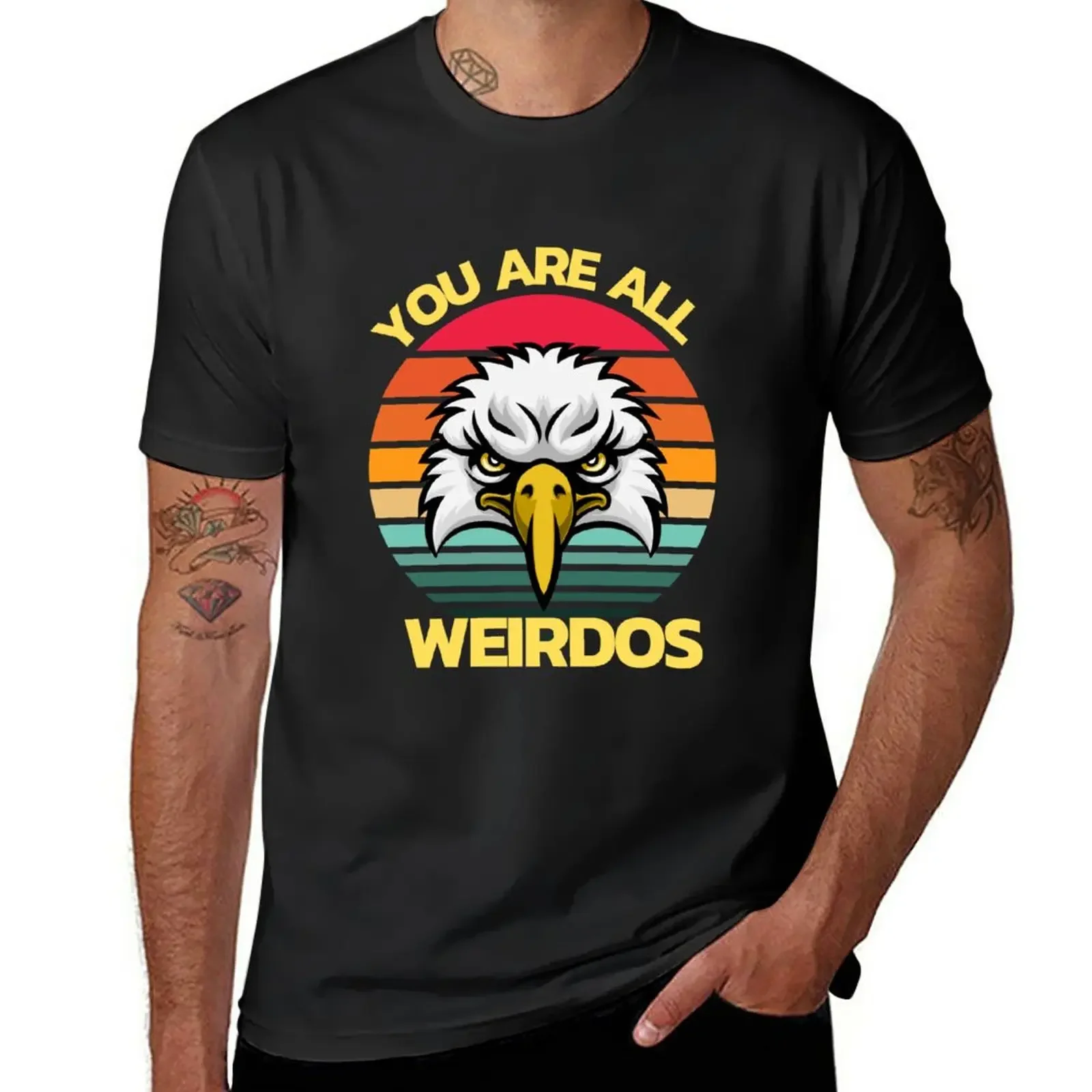

You are all Weirdos Eagle Thanksgiving and happy T-Shirt cute tops shirts graphic tees funnys mens white t shirts