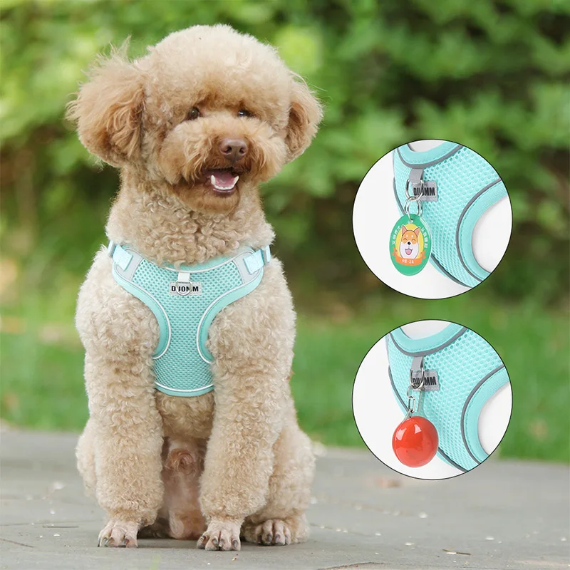 New Pet Chest Strap Vest Dog Strap Breathable Reflective Dog Harness