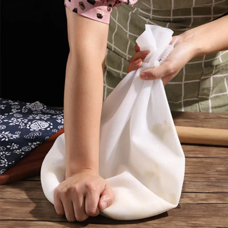 Bolsa de silicona para amasar, mezclador de mezcla de harina para pan, pastelería, Pizza, antiadherente, accesorios de cocina, 3/6Kg