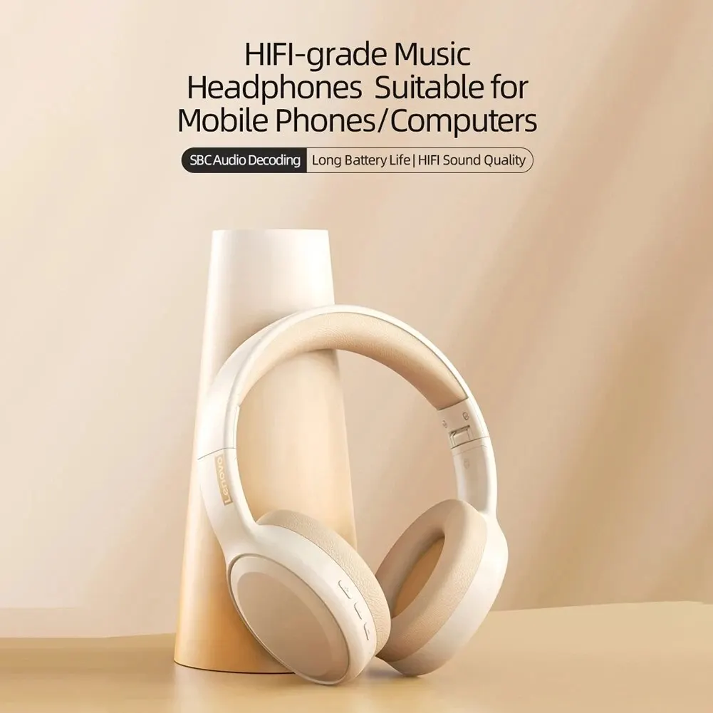 Lenovo TH30 Wireless Headphones Bluetooth 5.3 Earphones Foldable Gaming Headset Sport Headphone with Mic Music Earbuds Original 4