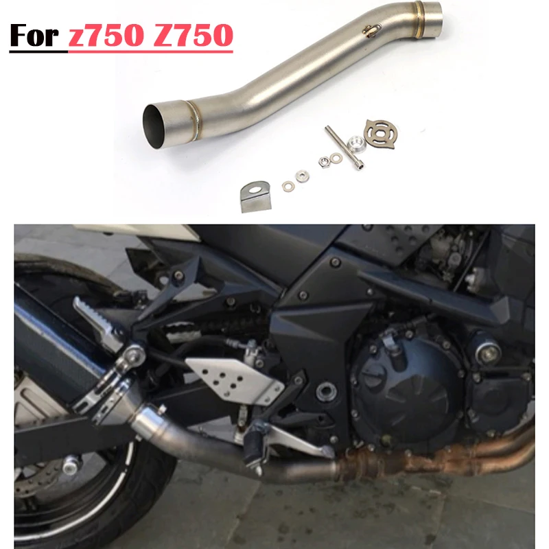 Adatto Per Kawasaki Z750 Z750 Modificato Scarico Moto Tubo Centrale Collegamento Tubo Fuga Silenziatore Moto