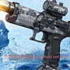 Automatic Water Absorbing Large Capacity Water Gun Summer Electric Water Gun Long Rang Pulse Watergun Outdoor Toy With Light 4