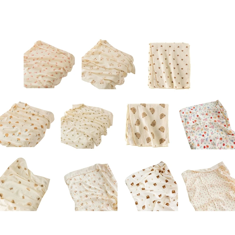 

Receiving blankets for newborn babies 2-layer Swaddle Blanket Cotton Muslin Blanket for Girls & Boys Baby Receiving Swaddles