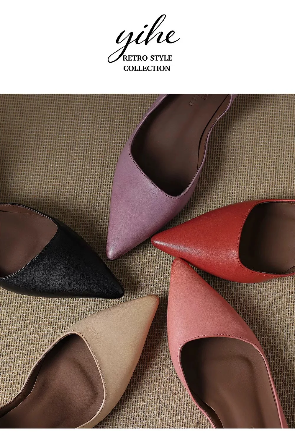 Petite French-style cats with commuting work shoes Spring and Autumn new popular pointed toe stiletto heels for women