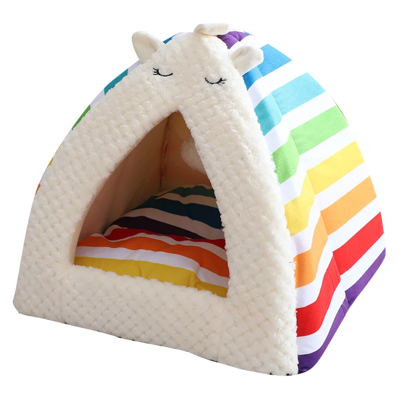 Rainbow Tent Bed for Cat