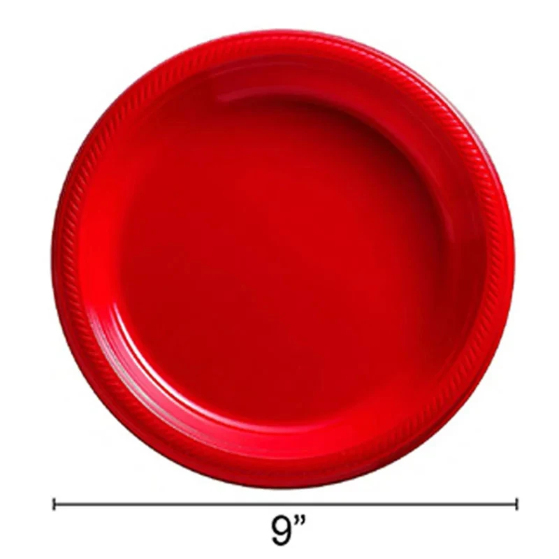 Solide Rot Lila Orange Gelb Farbe Party Supplies Einweg Tischdecke Tassen Teller Serviette für Kinder Geburtstag Party Baby Dusche – Detail 8