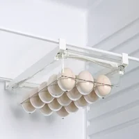 Drawer Type Food Storage Box for Refrigerator Clear Fruit Organizer Rack Holder Under Shelf Slide Plastic Kitchen Container 5