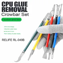 

RELIFE CPU Glue Removal Crowbar Set For Mobile Phone PCB PC Frame Motherboard IC Separation Repair tools