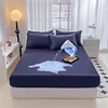 UPzo Safe Waterproof Mattress Protector, Soft Comfortable Breathable Solid Color Bedding Mattress Cover Fitted, No Pillowcases 1