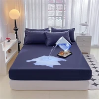 UPzo Safe Waterproof Mattress Protector, Soft Comfortable Breathable Solid Color Bedding Mattress Cover Fitted, No Pillowcases 1