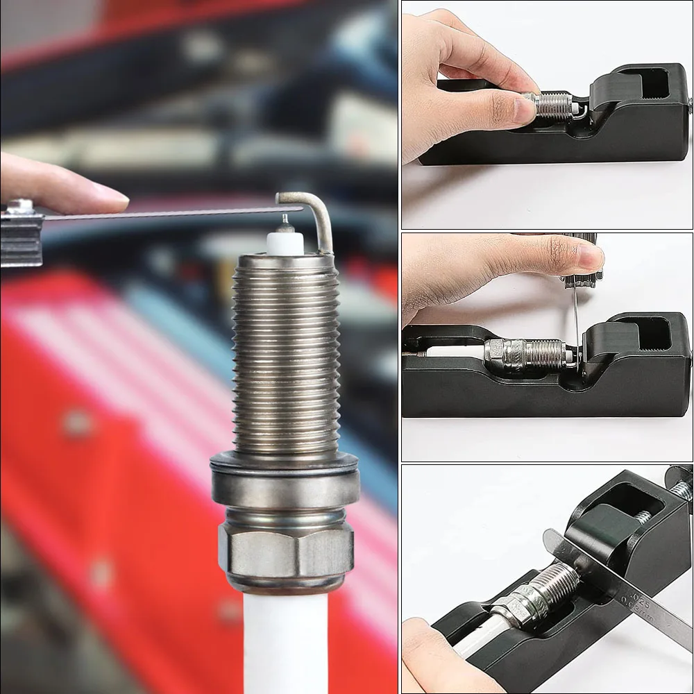 Outil De Réglage D'écartement Des Bougies D'allumage Avec Jauge à Lames - Compatible Bougies 10, 12, 14, 16 Mm - Pour Bricolage Auto