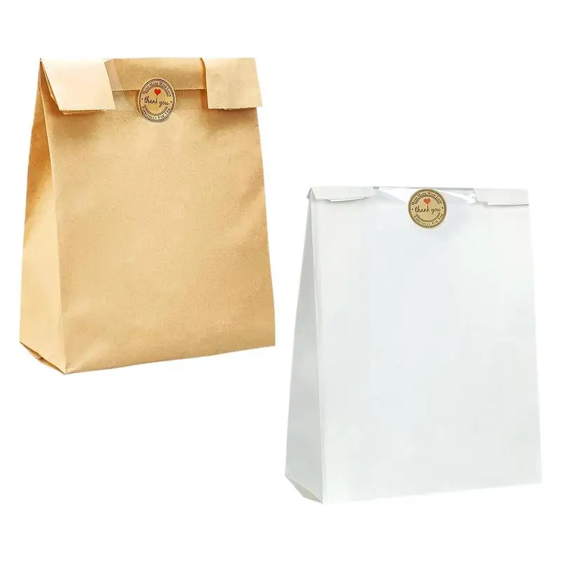 

Bread Bags for Homemade Front Window Large Sourdough Bread Bags Treat Bags for Bread 50PCS Kraft Paper Bakery Bags with Clear