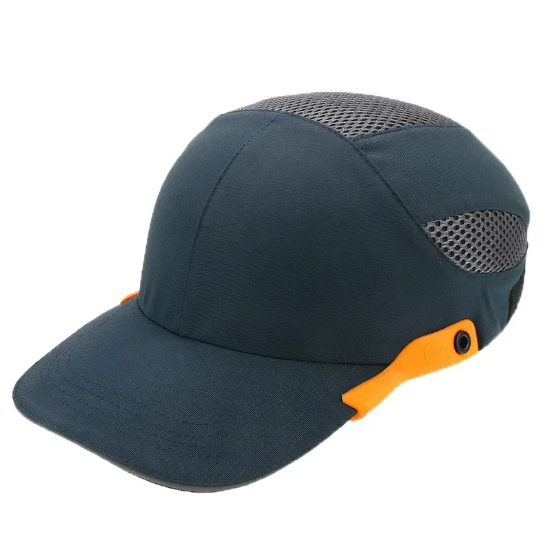 Berretto antiurto di sicurezza con strisce riflettenti casco leggero e traspirante casco da cantiere sul posto di lavoro cappello nero - immagine 4