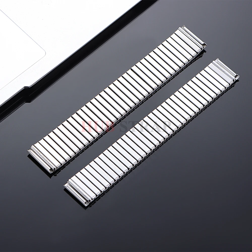 Versatile Metal Elastic Stretch Wristband in Stainless Steel