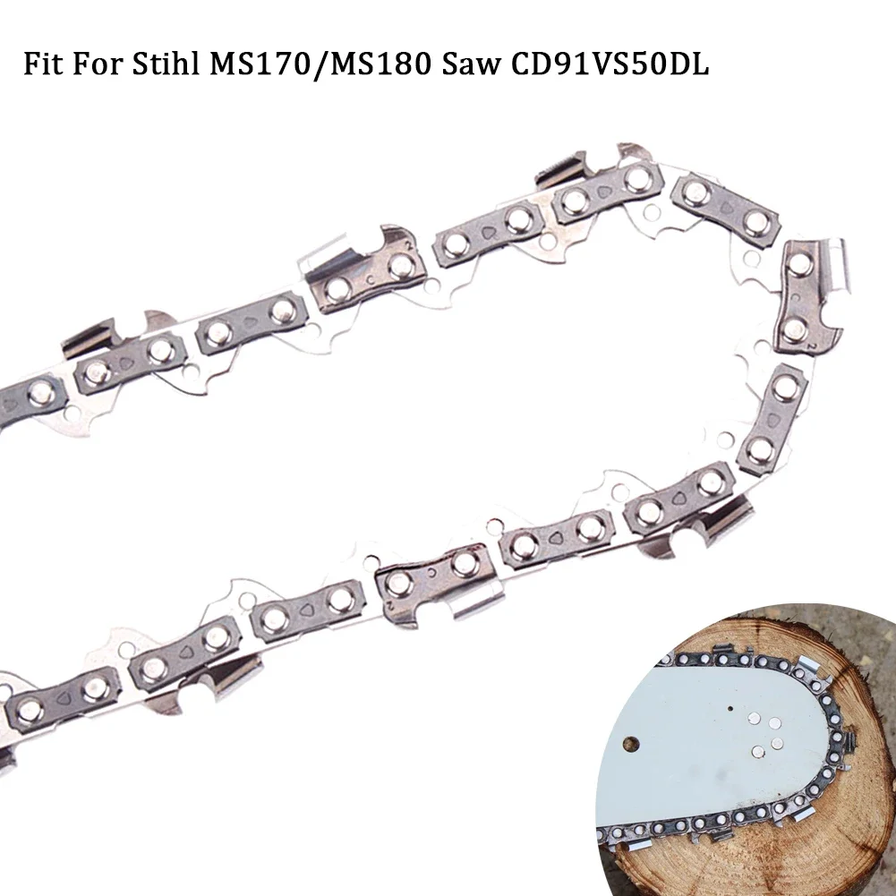 14"/35cm Chainsaw Chain Blade 3/8"LP.043/1.1mm 50DL Wood Cutting Chainsaw Parts Fit For Stihl MS170/MS180 Saw CD91VS50DL 3