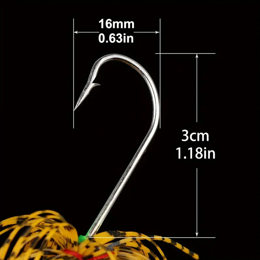 1pcs Swivel Fish Hard Bait Fishing Lures Sinking 17g Spinner Spoon Artificial Baits Metal Sequins Spinnerbait Wobblers For Pike 6