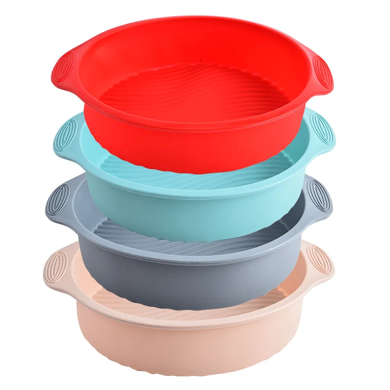 

Non-stick Round Silicone Cake Mold, Baking Pan, Kitchen Bakery Accessories, Eco-Friendly, Reusable Cake Pans Molds, 9"