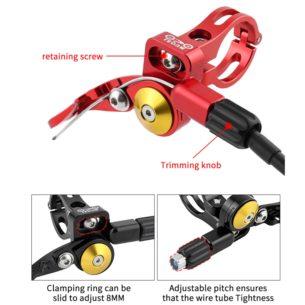 Muqzi Reggisella 24mm ZTTO MTB Dropper Seat Post Lever Bicycle Seatpost Remote