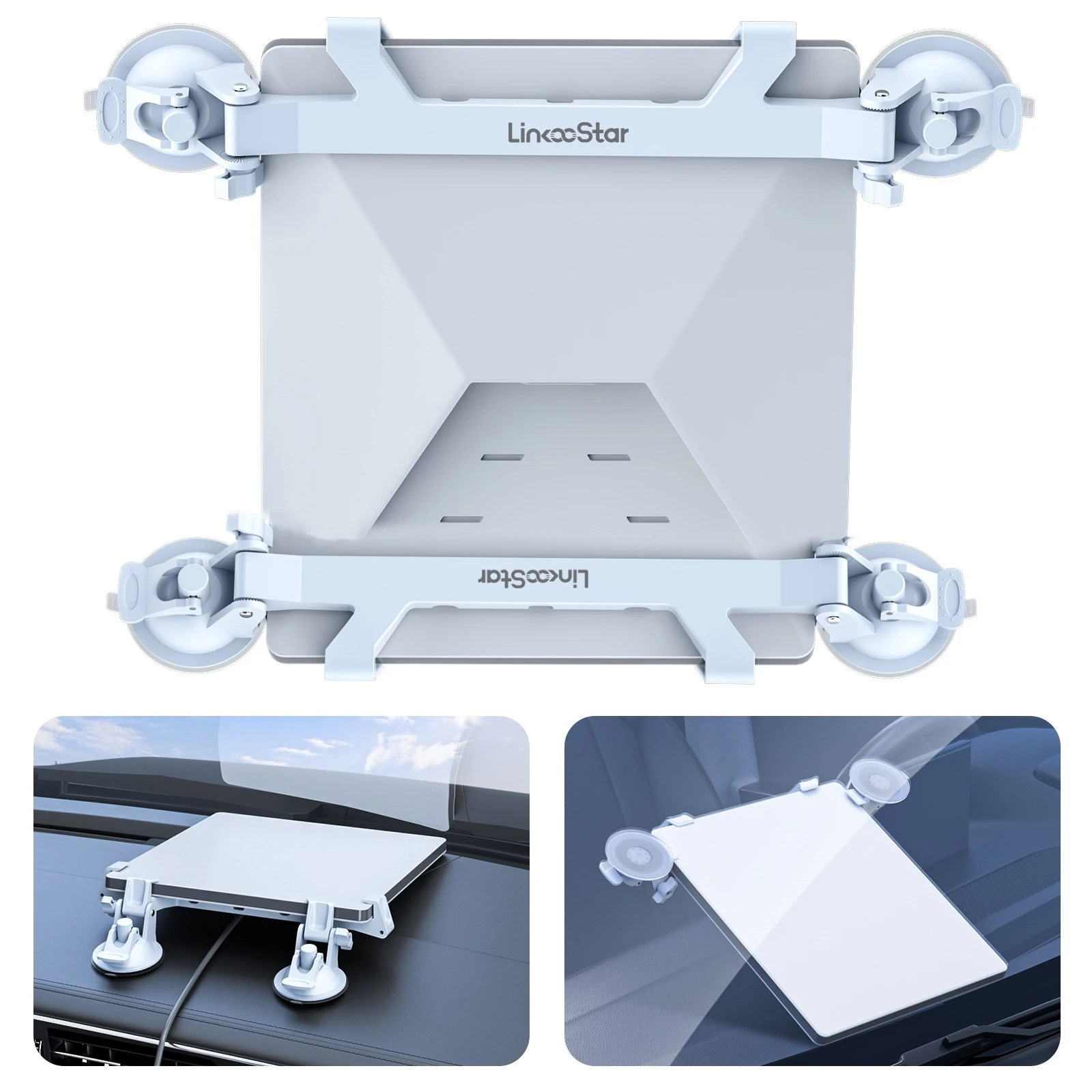 Suction Cups and Brackets 4 Suction Cups 2 Brackets for Starlink Mini Mount on RVs, Boats