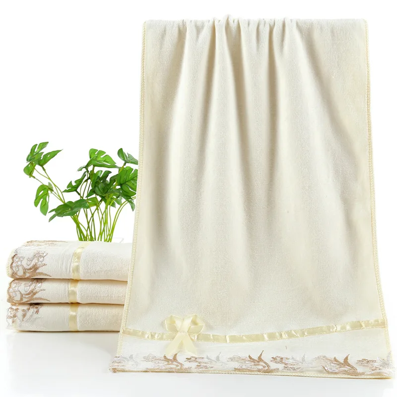 Bath towels,face towel,microfiber towel set 4pcs/set Microfiber Embroidered Towel Set Solid 2pcs 140x70cm Bath Towe 2pcs 75x35cm Face Towel Quick Dry Towels Bathroom