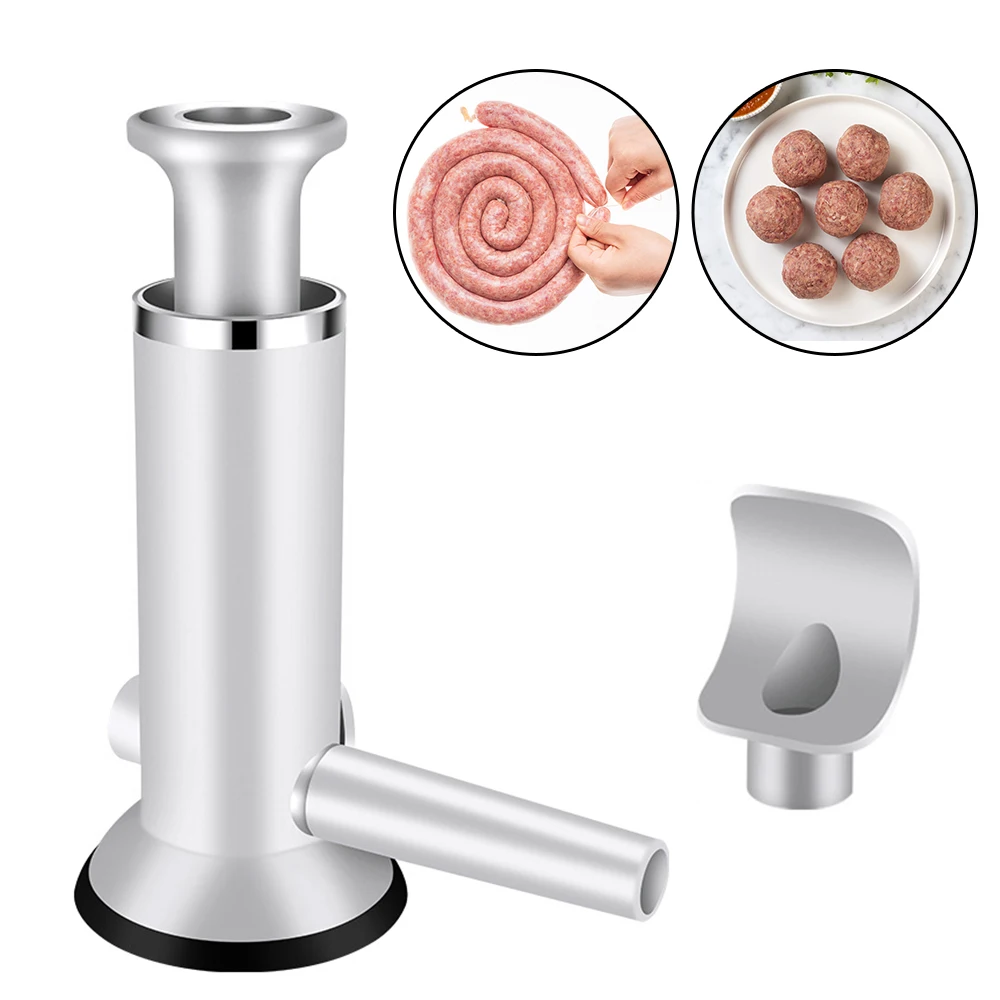 소시지 미트볼 필러 인젝터 도구, 수제 소시지 도구, 이중 사용 미트볼 메이커, 수동 소시지 채우기 기계  Best5