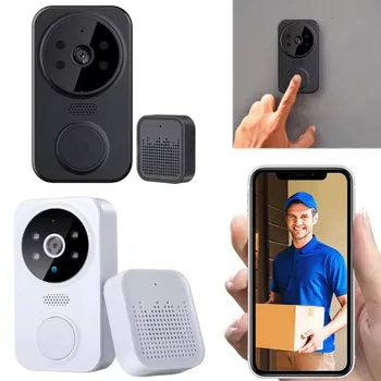 WiFi Wireless Visual Intercom Doorbell APP Remote Monitoring Smart Visual Doorbell Front Door Camera Indoor Outdoor Surveillance 1
