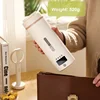 110V Smart Electric Kettle Portable Tea Coffee Thermos Cup Outdoor With Temperature Regulating Kettle Office Electric Cup 550ml 6