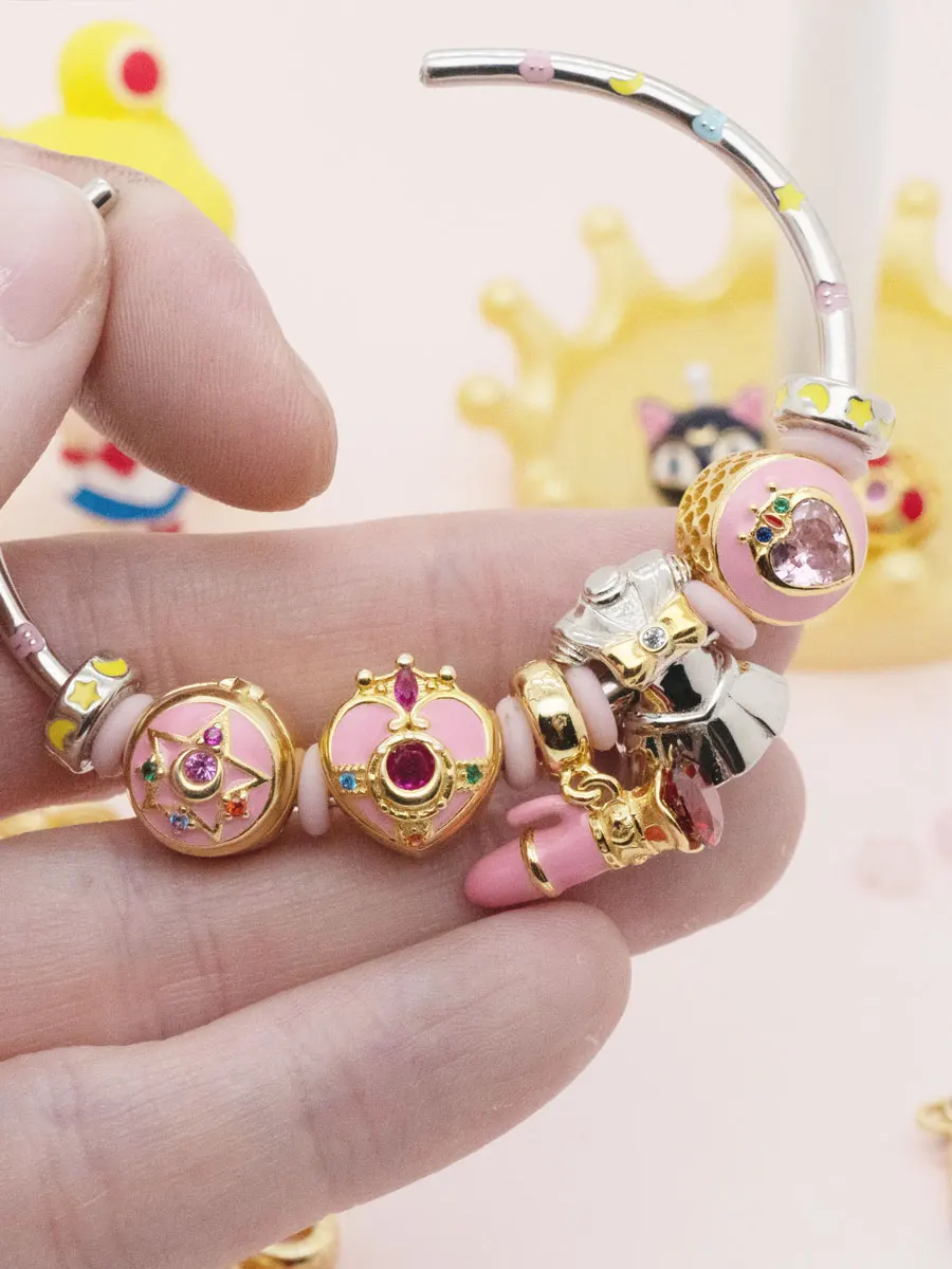 Anime Moon Sailor 925 Sterling Silver Jewelry Charm Pen Pendant Bead Fit  Pandora Original Bracelet Women Xmas Birthday Gift - AliExpress, image size:900x1200