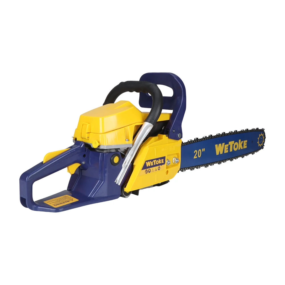WeToke Industrial Gasoline Chainsaw With 20in Guide Bar Good Quality For Long Reach Wood Cutting Customization Supported