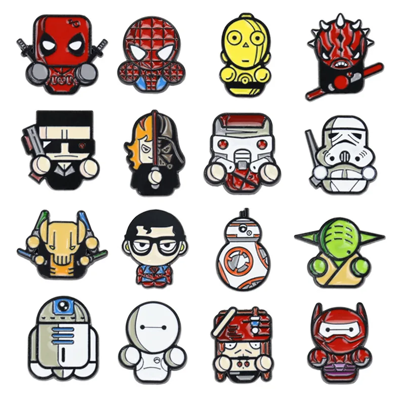 

Star Wars Mandalorian Darth Vader Lapel Pins for Backpacks Enamel Pin Brooches for Women Pines Anime Jewelry Accessories Gifts