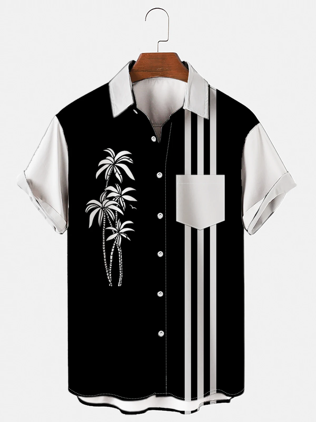 Men's Hawaiian Shirt 6xl Loose Stretch Shirt Top Men's And Women 3d Print Coconut Tree Single Breasted Short Sleeve Beach casual short sleeved shirt,short sleeved shirt,hawaiian shirt