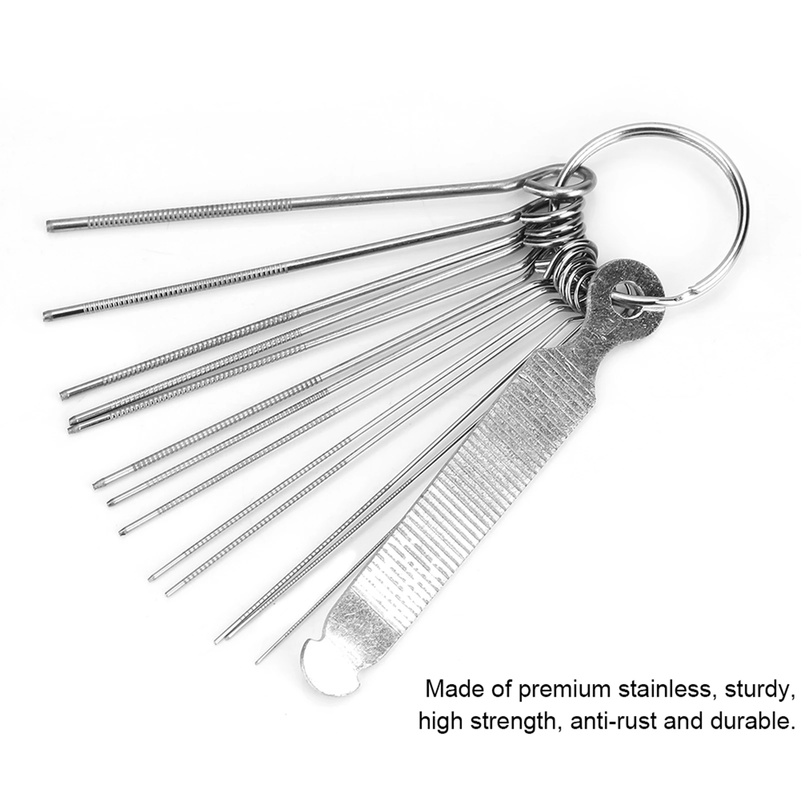 Guitar Accessory Guitar Bridge Files Guitar Tools Guitar Bridge Saddle Nut Files 13Neddles Set Tools Kit Accessory Ukelele