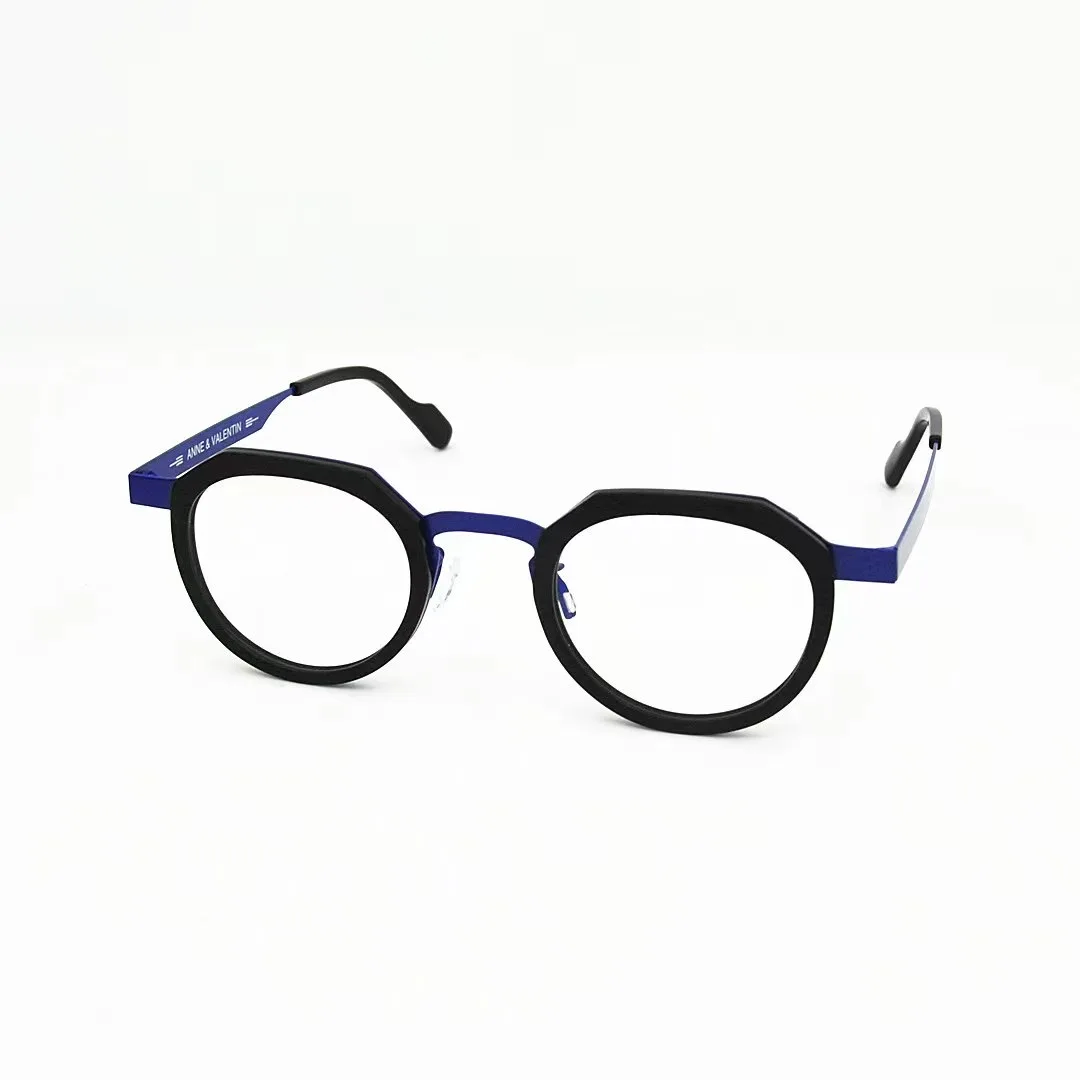 ANNEVALENTINFOREVEROpticalEYEGLASSESForUnisexRetroStyleAntiblueLightLensPlateRound