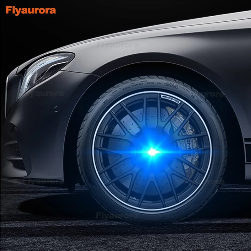 Hub Light 4PCS Car Floating Illumination Wheel Caps LED Light Center Cover Lighting Cap for bmw