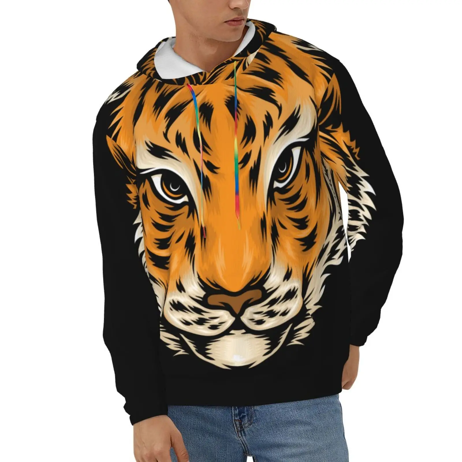 

Wansici Hoodie Long Sleeve cute baby tiger head Pullover Casual Sweatshirt