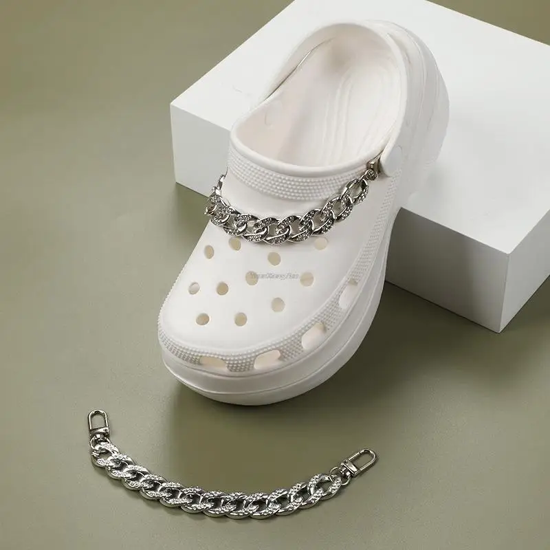 2023 Croc Chains Women Designer Shoes Charms Acrylic Rhinestones Croc  Charms Shoe Decoration DIY Detachable Shoes Accessories - AliExpress